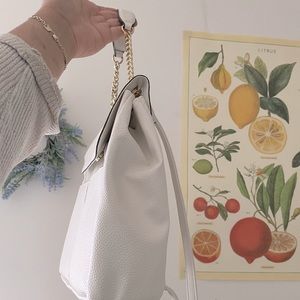 Nanette Lepore White faux leather backpack